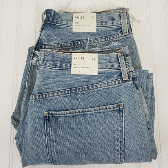 AGOLDE Riley High Rise Straight Crop Jeans - Picture 7 of 15